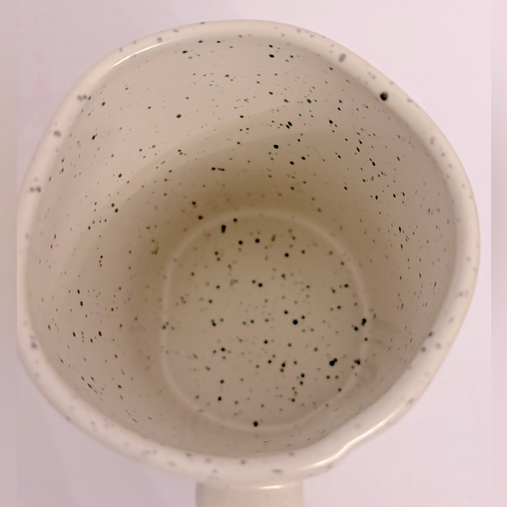 Rae Dunn Artisan Collection by Magenta “BUT FIRST, COFFEE “ Black Speckled Mug - Picture 4 of 10